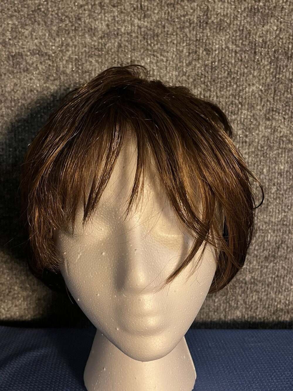 Synthetic Short Layered Wig Brown 002-058